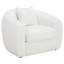 Chaise d'appoint contemporaine rembourrée avec un confort moelleux