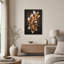 Tableau sur toile à motif abstrait tourbillonnant or et bronze-896728186