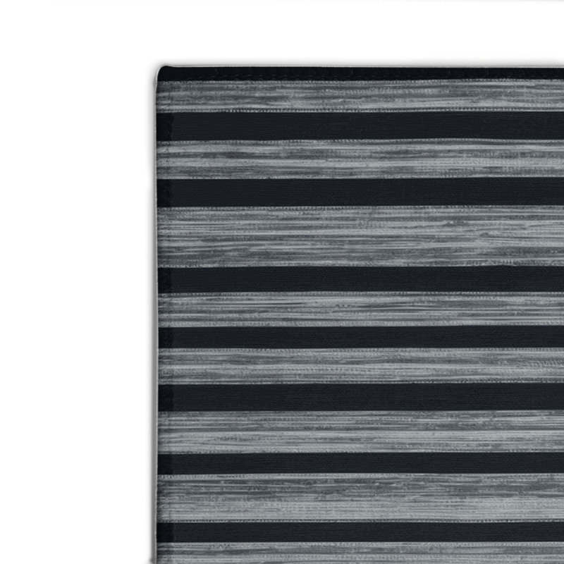 Tapis intérieur / extérieur gris HorizontalStripes, Rectangulaire 2 pi x 3 pi