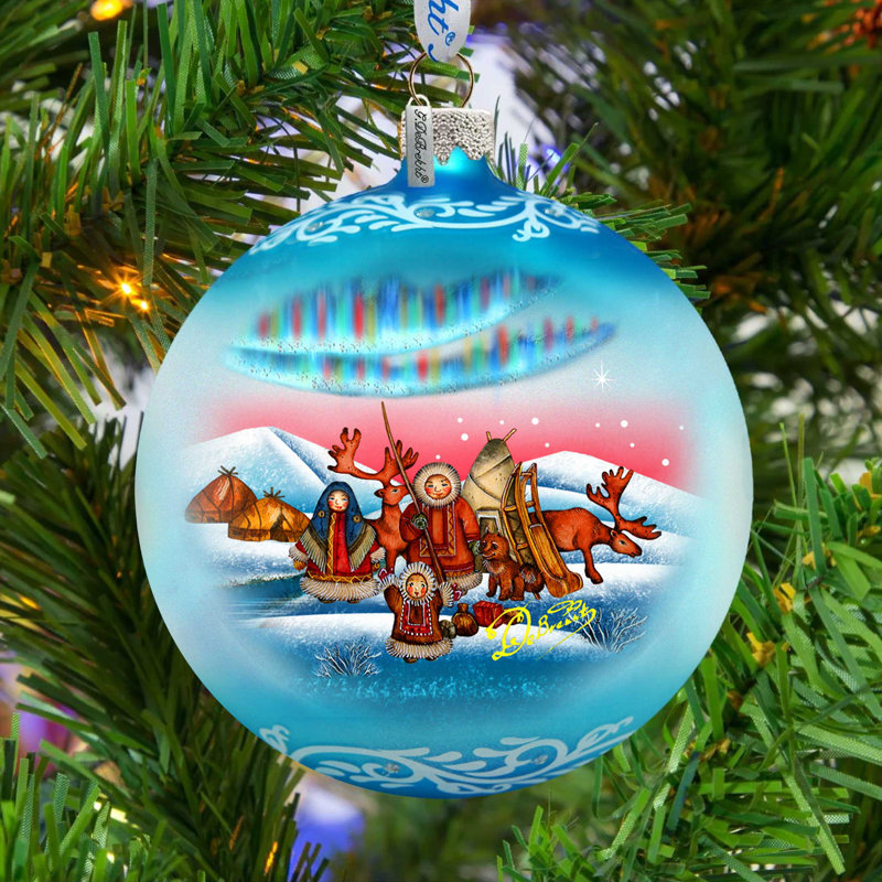 Ornement boule de lumières des Fêtes