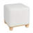 Square Boucle Upholstered Ottoman