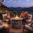 Cliff Round Concrete Propane Fire Pit Table