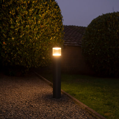 Aleida Anthracite Integrated LED Metal Bollard Light