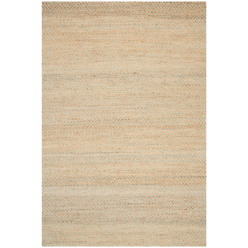 Auckland Geometric Handmade Flatweave Beige Area Rug, Rectangle 3' x 5'
