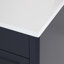 Meuble-lavabo simple l 24,5 po avec plateau en marbre Cousar-1070521730