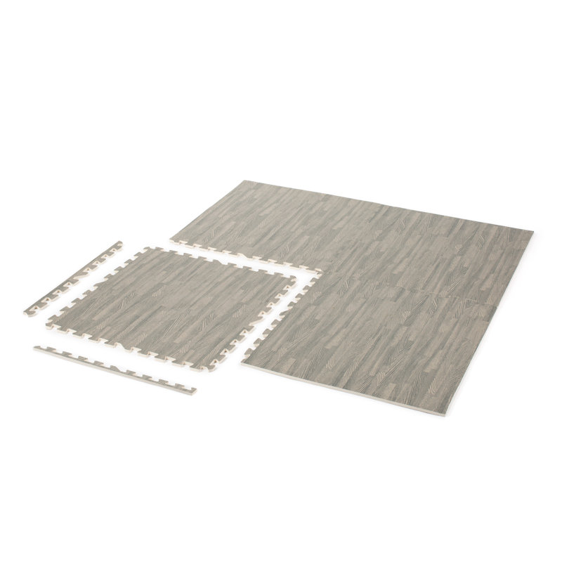 60 x 60 cm Non-Slip Indoor Door Mat, Light Grey