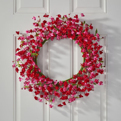 24" Pink Blossom Wreath