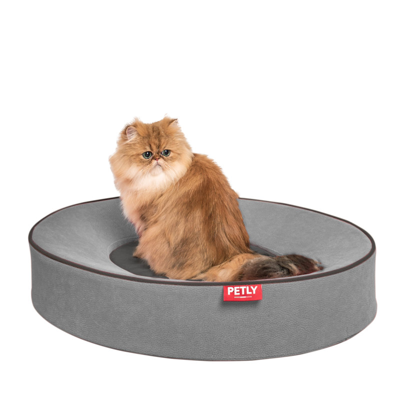 Orthopedic Microfibre Pet Bed, Light Grey
