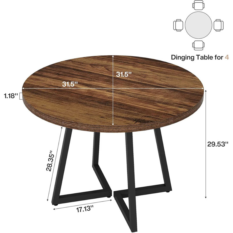 Table de bienvenue élégante, table de salle à manger, table de salle à manger