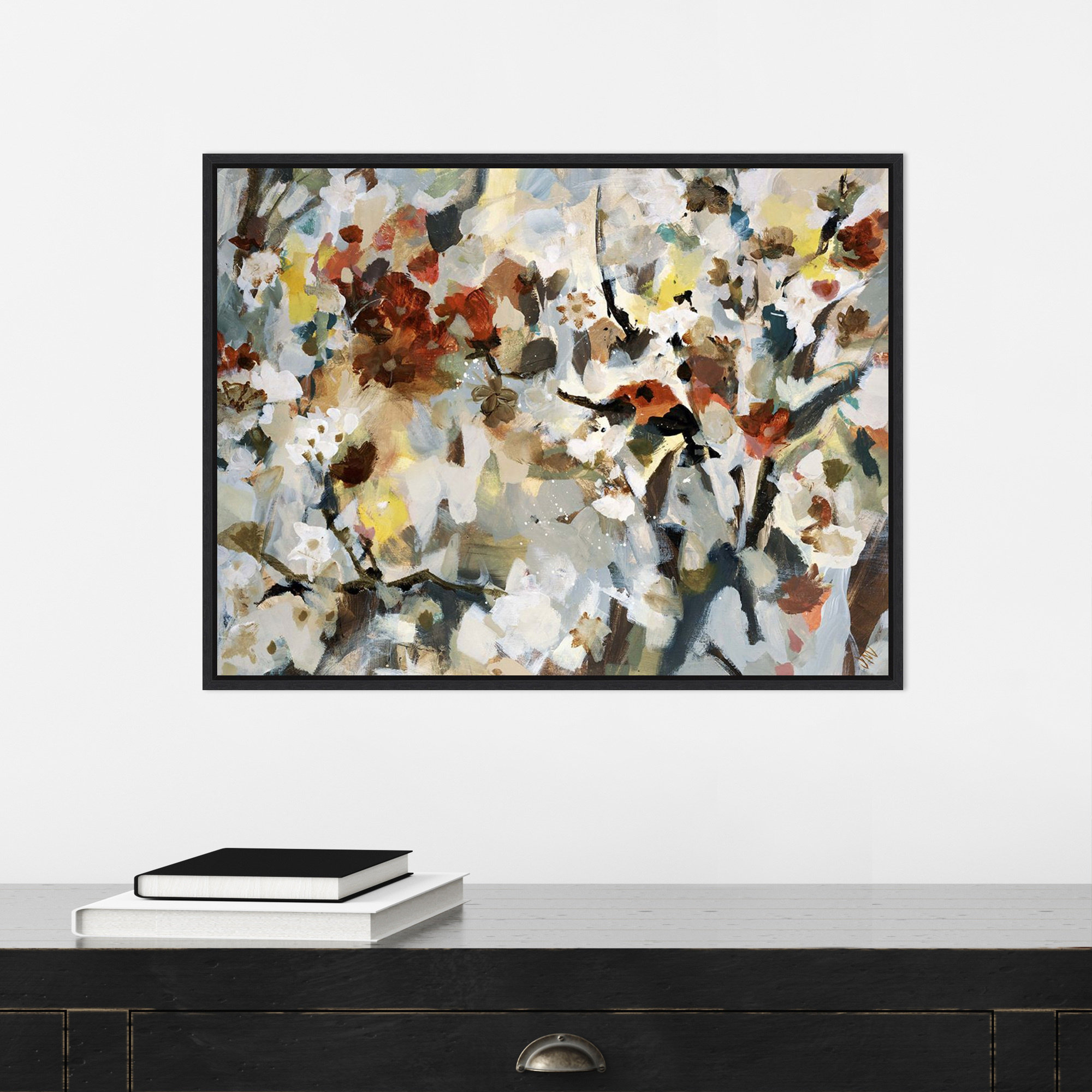 Red Barrel Studio® Floweresque II By Jodi Maas Framed Canvas Wall Art ...