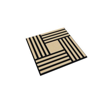 Panneau de bordure acoustique en bois