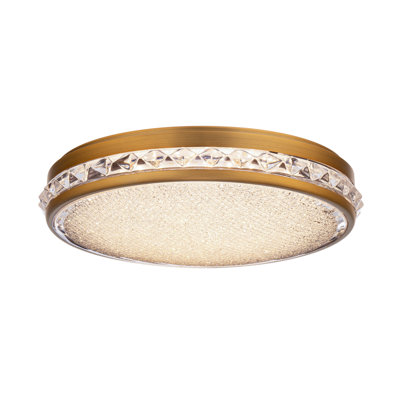 Kristally 1 Light Crystal LED Flush Mount