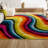 Connor-Joe Abstract Swirl Red/Yellow/Blue Rug-725687086