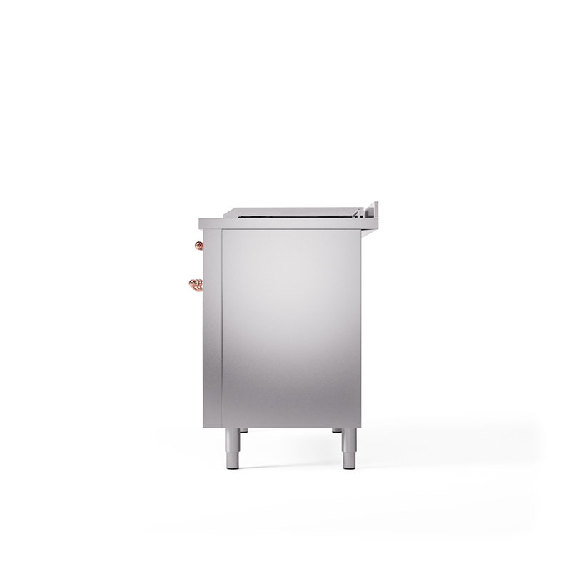 ILVE Nostalgie II, cuisinière à double combustible de 48 po, 5 brûleurs, plaque chauffante, surface de cuisson française