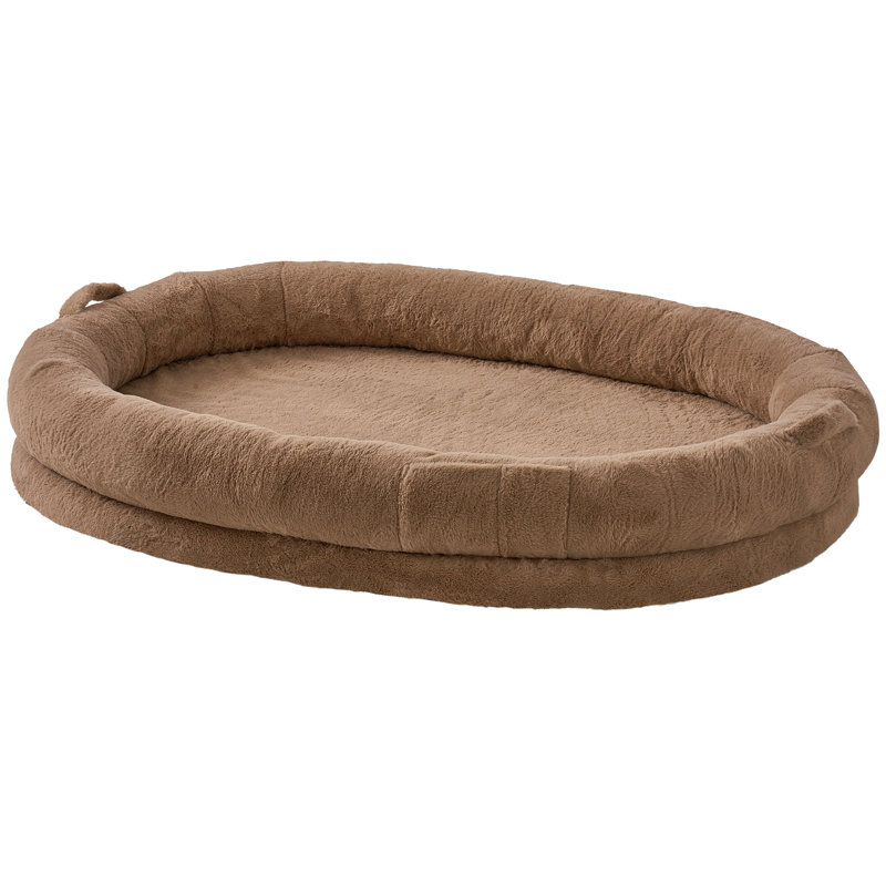 Pet Bed, 22.9cm H x 61cm W x 35.6cm D, Brown