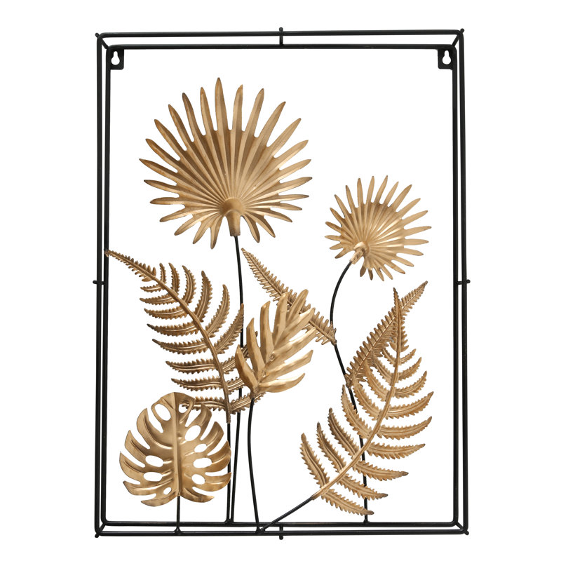 Farmhouse Plants & Flowers Wall Decor on Metal