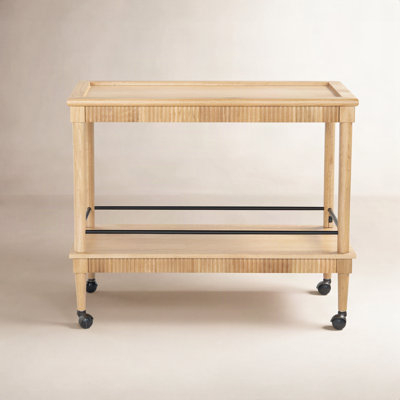 Oak Bar Cart