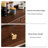 Nut-brown Solid Wood Glass Sideboard