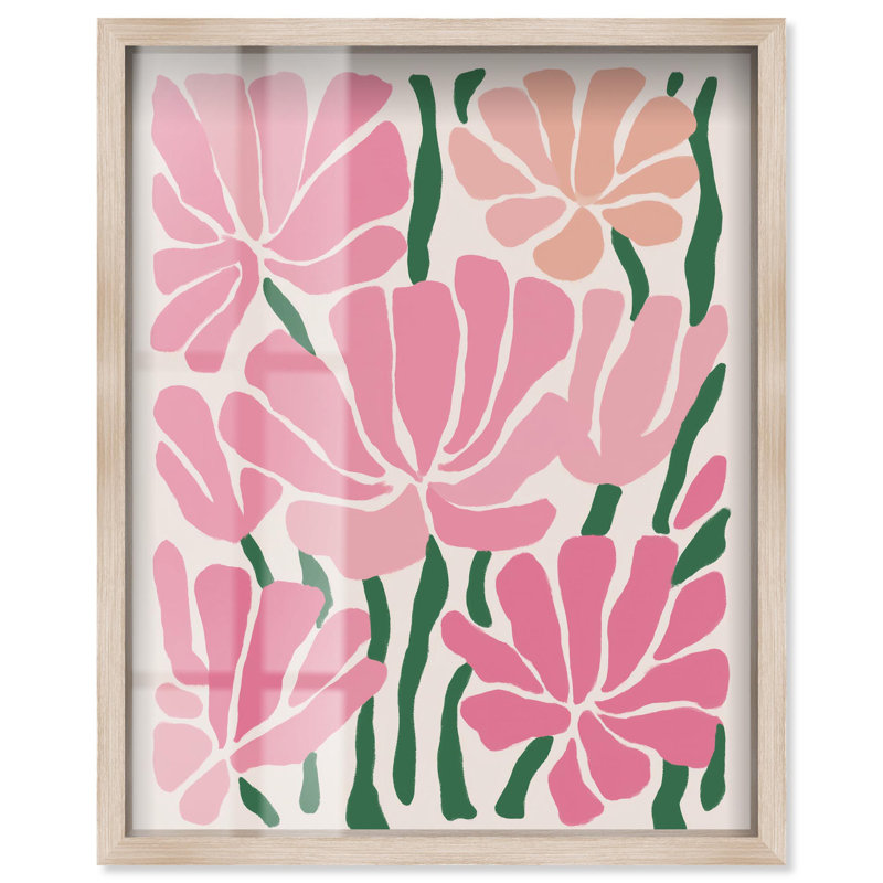 «Wall Garden II Boho Decor Shadowbox» par Art Remedy, H 25 po x l 21 po, Crème