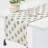 16x80 WOODY Woodblock Printed Gauze Tassel Runner