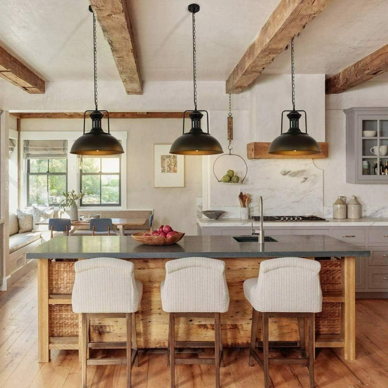 1 - Light Dome Pendant, Black