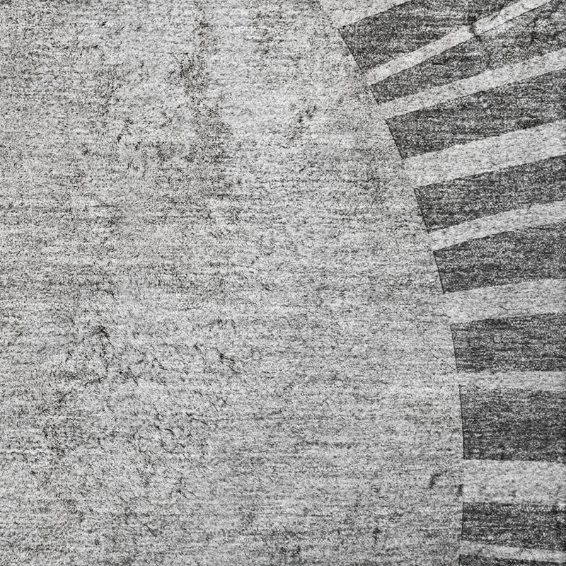 Tapis à poil long de qualité supérieure lavable à la machine ADS668, Gris anthracite, 10 pi x 14 pi