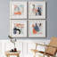 «Floating on Silk I», ensemble de 4 impressions sur toile encadrées-769523366-769523363