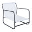 Fauteuil d'extérieur avec cadre en aluminium, fauteuil simple avec coussin amovible résistant à l'eau