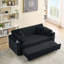 Canapé-lit extensible 80 po en velours côtelé avec porte-gobelet-1330653621