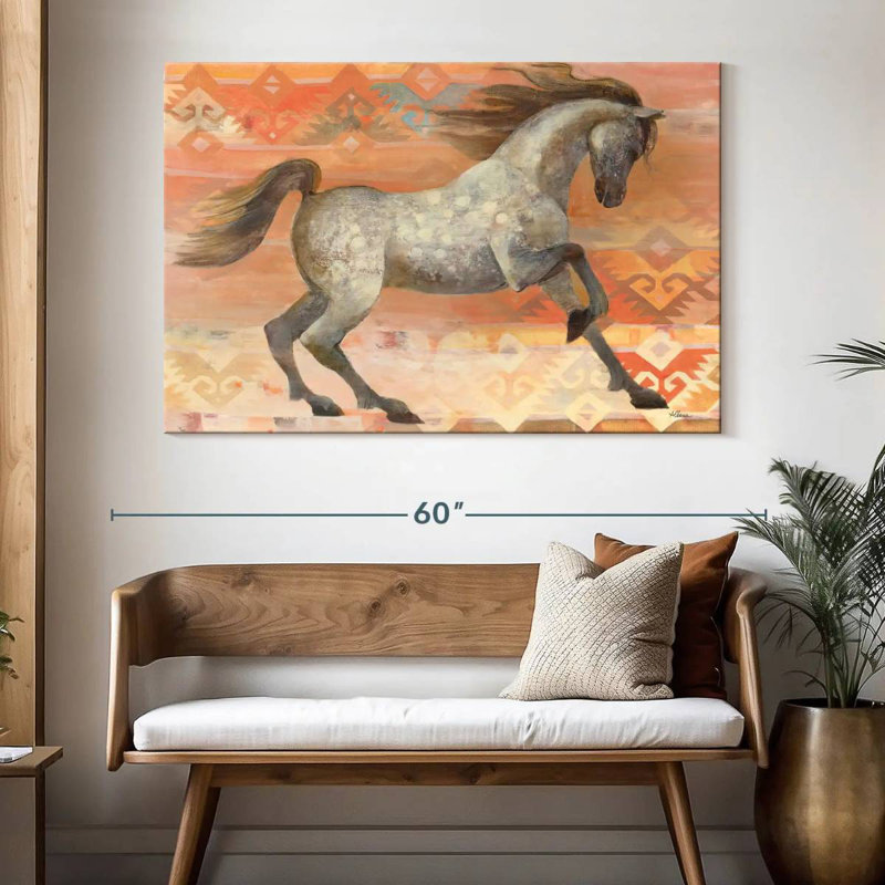 Brampt Grand Entrance Southwest Boho Blush, H 34 po x l 51 po