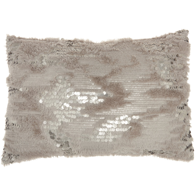 Housse de coussin carré et insert, Gris, Rectangulaire