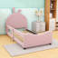 Twin Upholstered Platform Bed with Headboard-1898110796