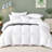 Luxurious All Season Feather Down Duvet Insert/ Comforter with 100% Cotton Cover, King-1843300554