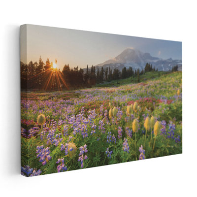 «Paradise Wildflower Meadows I», reproduction d'art sur toile
