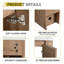 Meuble-lavabo double 30 po avec lavabo et armoire latérale 30 po-890351625