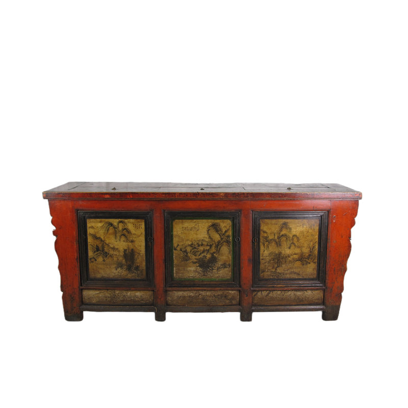 Asian Classic 85'' W Solid Wood Sideboard