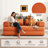 Modular Sectional Sofa Bed With Customizable Layout-535832278