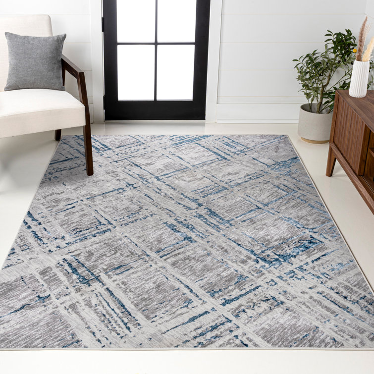 Tapis gris / bleu Reich