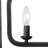 Dayton 6 - Light Candle Style Geometric Chandelier with Wood Accents