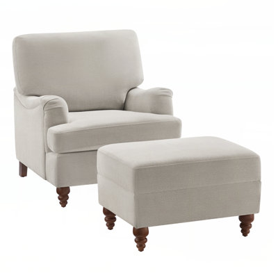Candor Sea Oat Chair and Ottoman Set