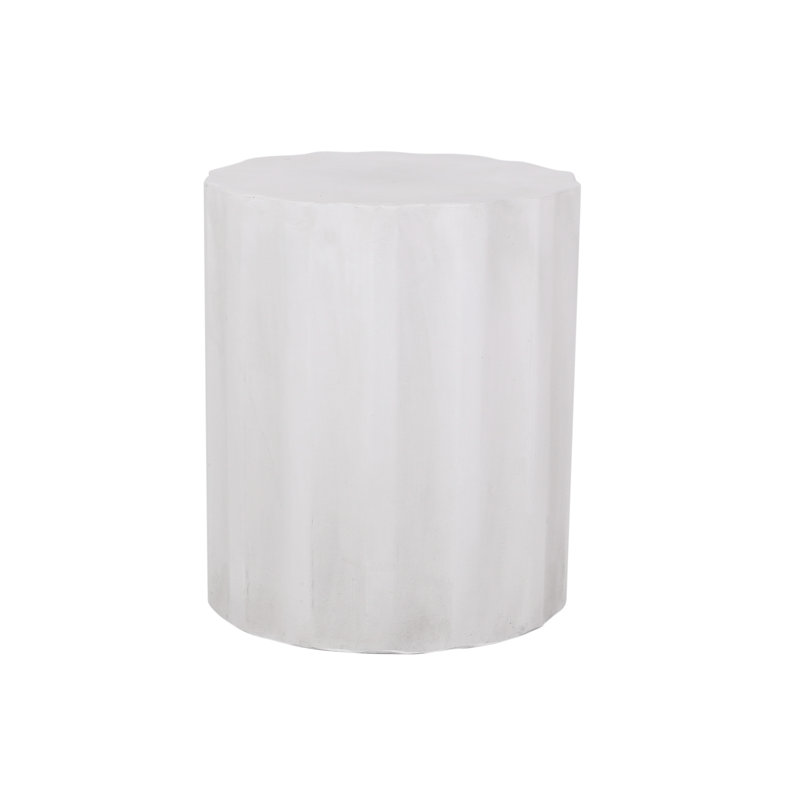 Table d'appoint Coda, Blanc antique