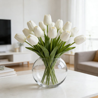 Grand vase en forme de bol à bulles en verre soufflé à la main pour terrarium, centres de table, arrangements floraux, mariages et décoration intérieure