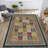 Multi-Colored Traditional Mixed Floral Patterned Decorative Rug-1587748888