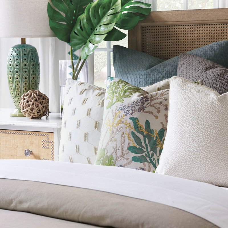 Tegan Matelasse Sham, Teal, Euro 