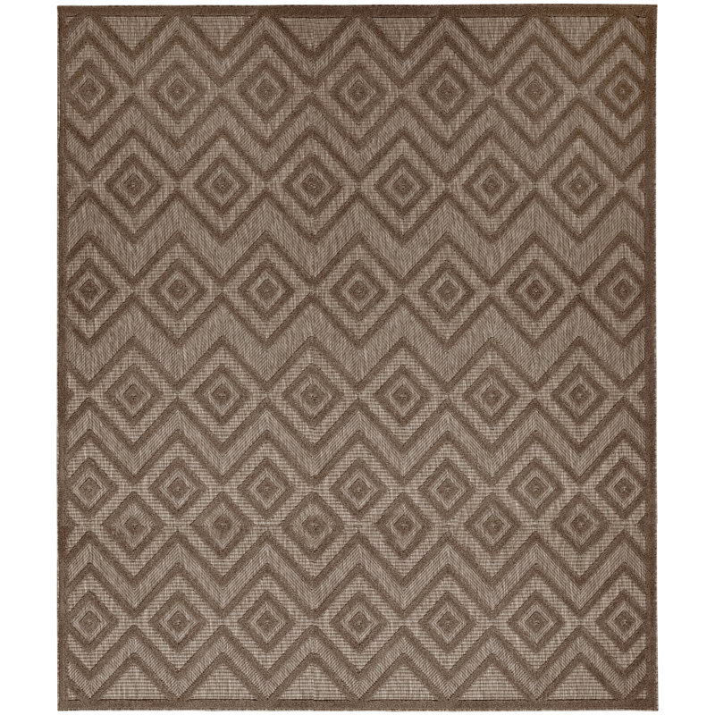 Laesha Geometric Indoor/Outdoor Area Rug, Rectangle 8' x 10'