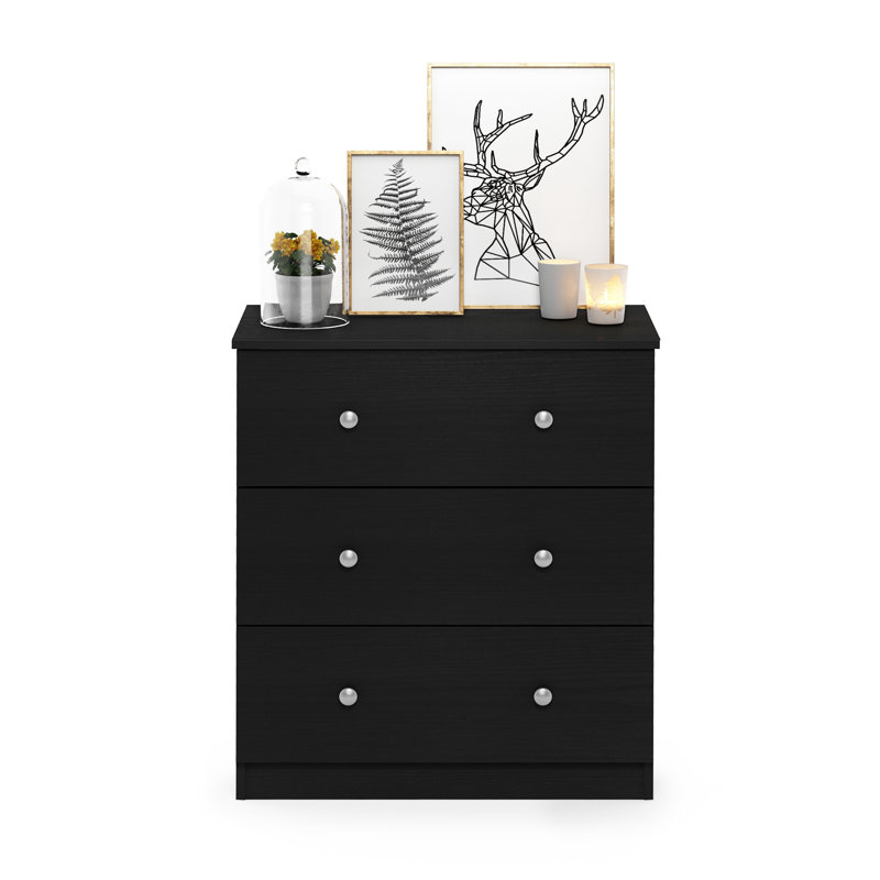 Agnello 27.72'' W 3 - Drawer Dresser, Americano