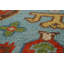 Tapis indien géométrique Kazak bleu 8 x 10