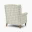 Maisey Upholstered Wingback Accent Armchair with Wooden Feet - Stylish Classic British Design