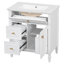 Meuble-lavabo autoportant de 30 po avec lavabo, un tiroir rabattable, deux tiroirs standard et une tablette réglable-18410640