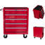 Coffre à outils roulant à 5 à 7 tiroirs avec système de verrouillage, armoire à outils mobile sur roulettes pour le garage-1450673349
